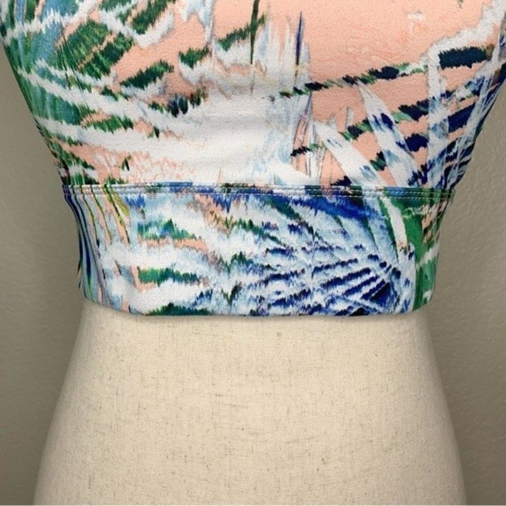 Colorful Racerback Women’s Sports Bra, Sz Small - Picture 3 of 8